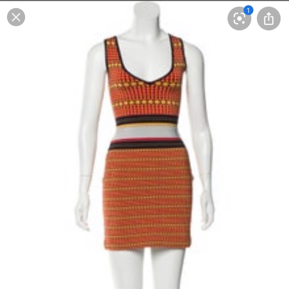 Z spoke tribal fitted dress